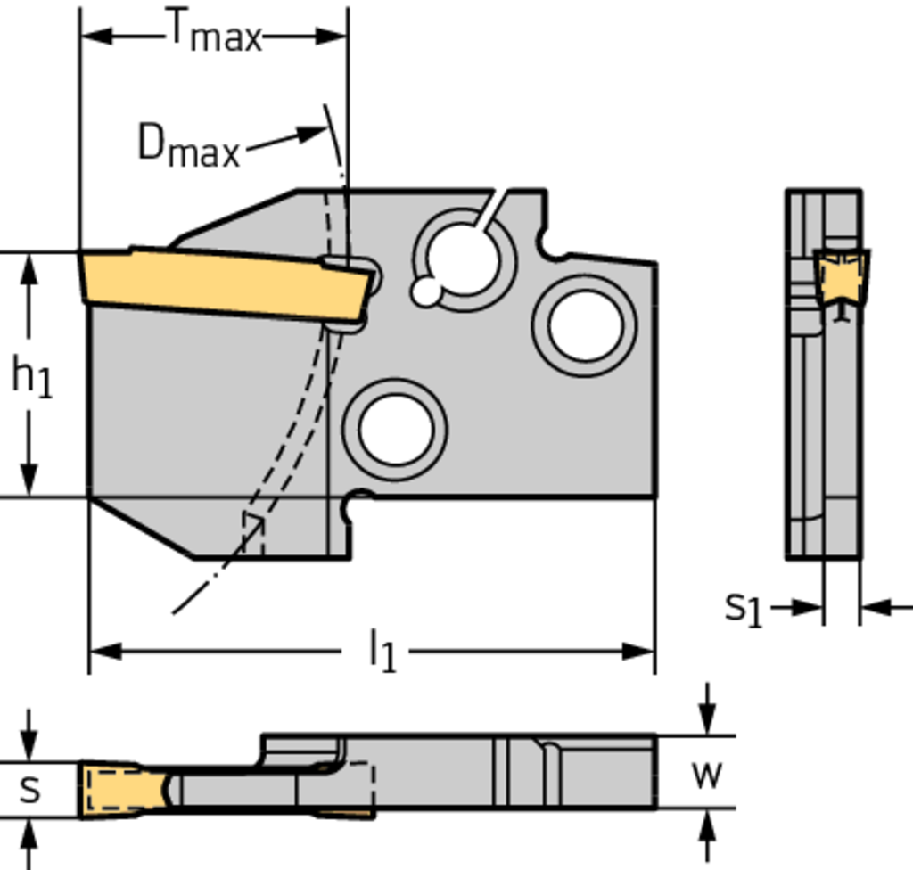 Grooving module – Radial grooving MSS...E... MSS-E20R12-GX16-3