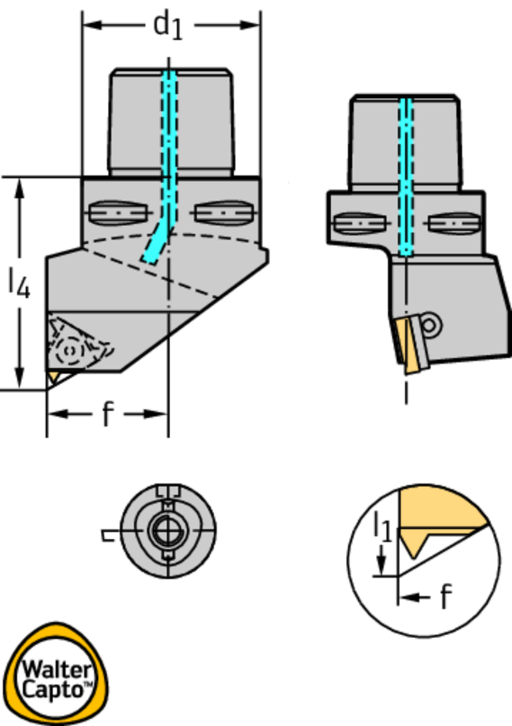 Turning tools – External thread C...-NTS-OE C4-NTS-OER27050-16