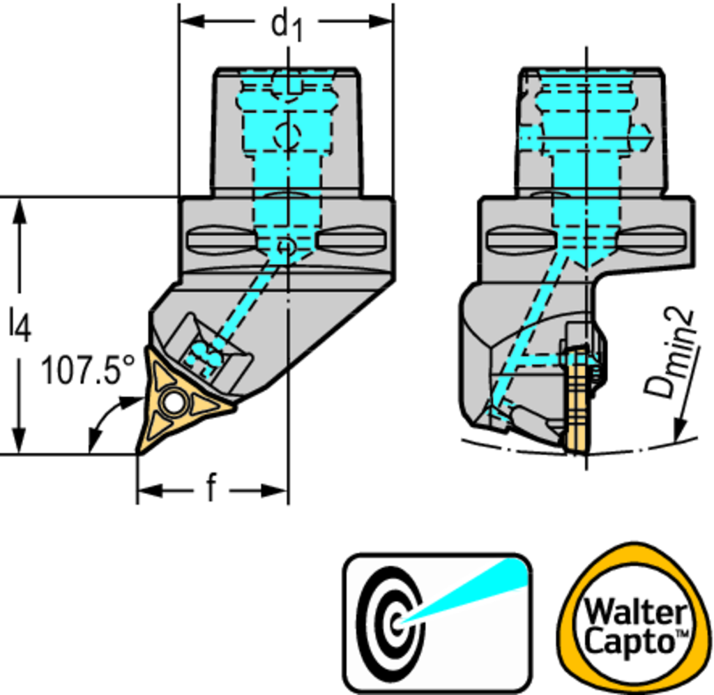 Turning tools – Copy turning system W1011-C...-P W1011-C5L-WL25-P